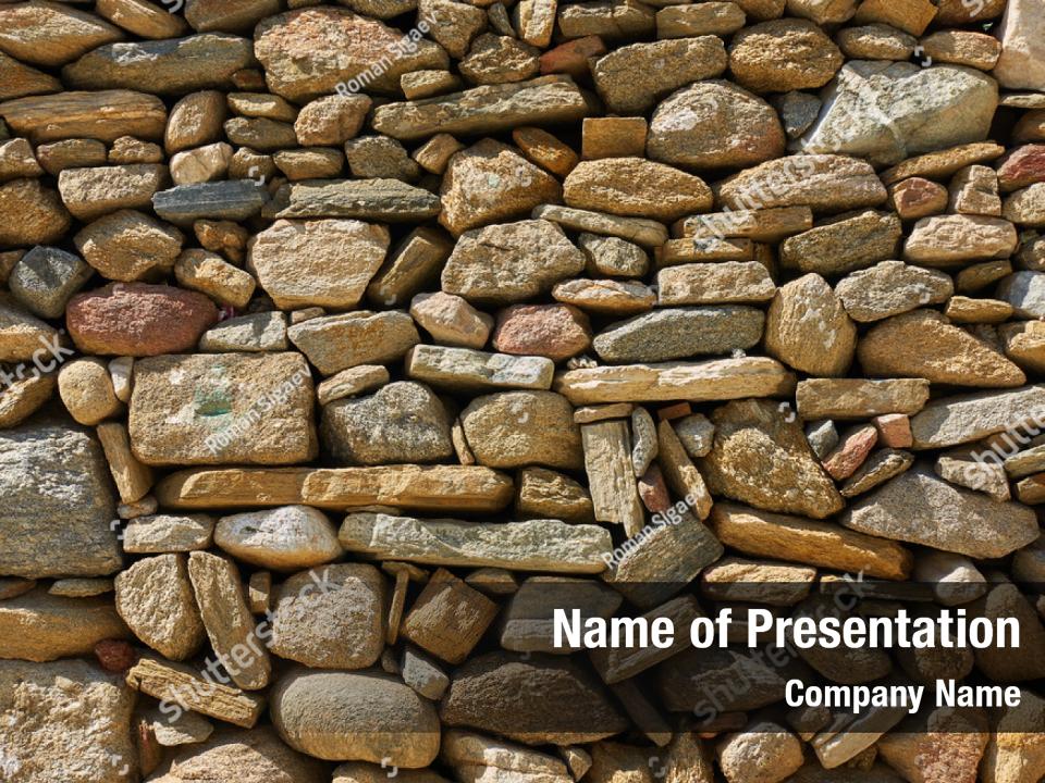 Old stone masonry PowerPoint Template Old stone masonry PowerPoint