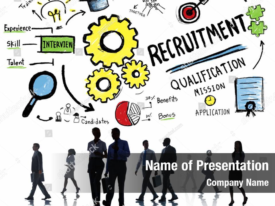 Recruiting Recruitment Business People PowerPoint Template - Recruiting ...