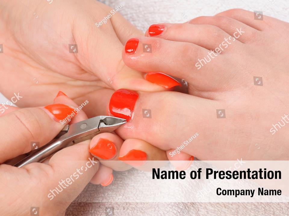 Process Of Pedicure Powerpoint Template Process Of Pedicure Powerpoint Background 