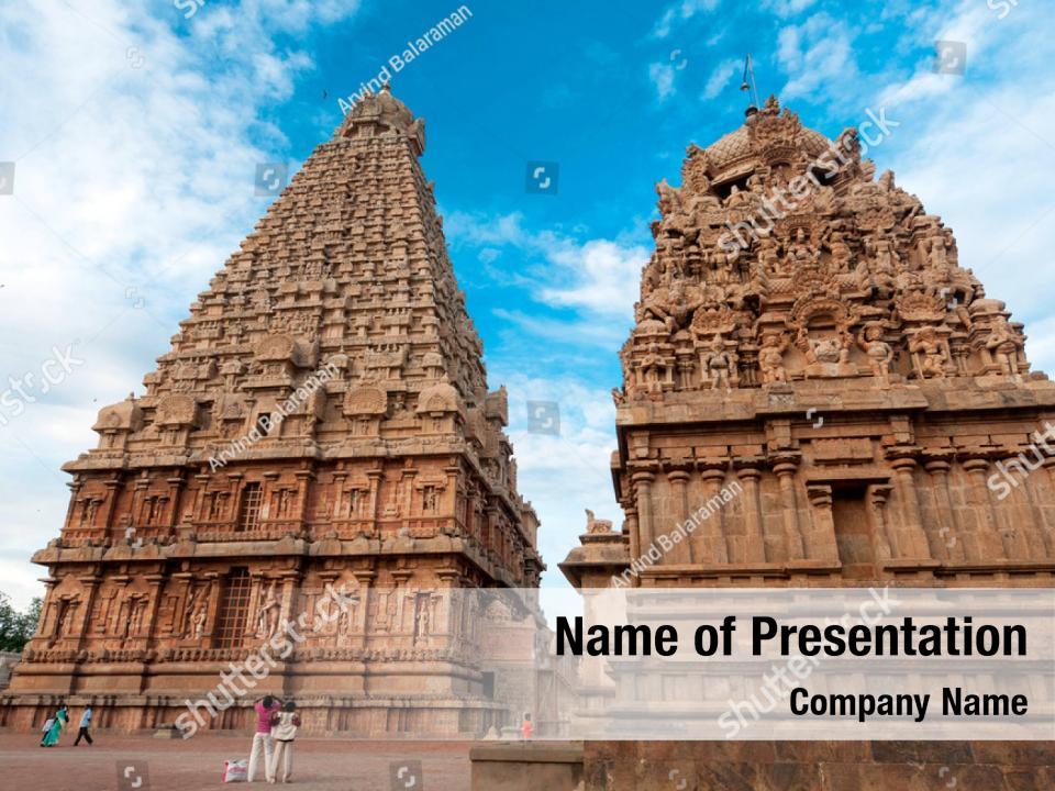 Gate Hindu Temple PowerPoint Template Gate Hindu Temple PowerPoint 