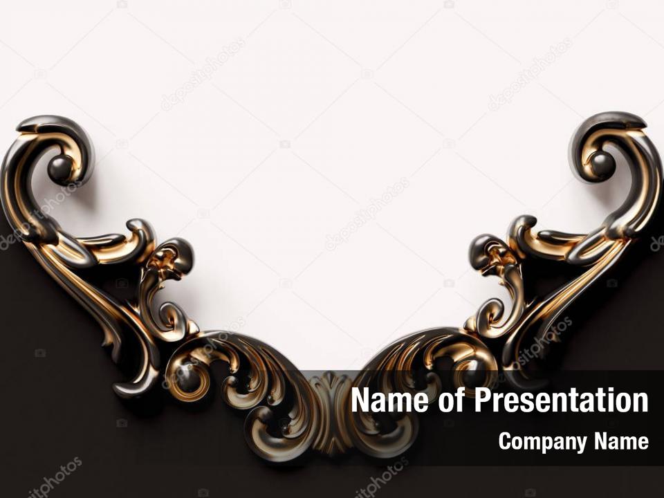 Old rich ornament style PowerPoint Template - Old rich ornament style  PowerPoint Background