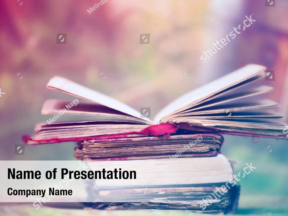 History art books paper PowerPoint Template - History art books paper PowerPoint  Background