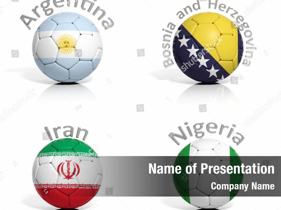 Match Illustration Football Nigeria Argentina Powerpoint Template Match Illustration Football Nigeria Argentina Powerpoint Background