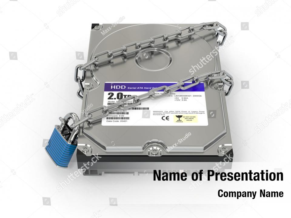 Information Hard Drive Hdd PowerPoint Template - Information Hard Drive ...