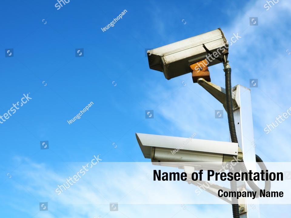 Camera Video Surveillance PowerPoint Template - Camera Video ...