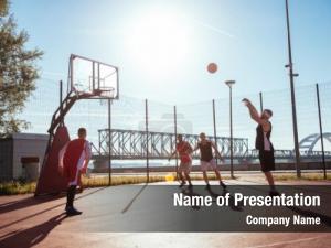 Basketball Players Free PowerPoint Template