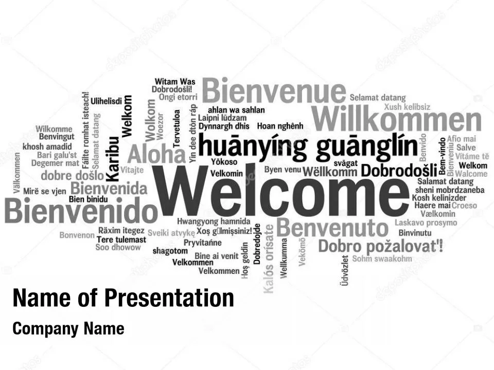 Welcome in Different Languages