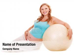 Sport pregnant woman   PowerPoint Template