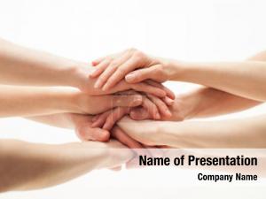 Holding Hands PowerPoint Template