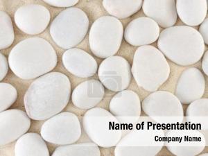 Large White Stones PowerPoint Template