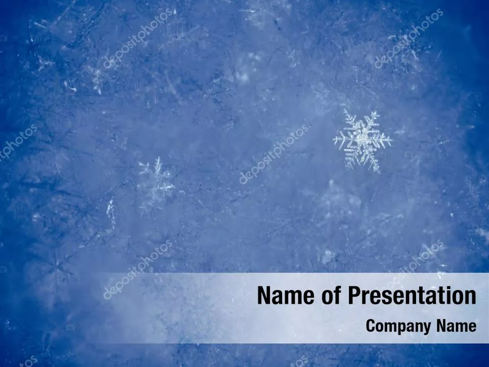 Blue Snowflakes Background