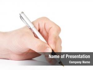 Writing Pen PowerPoint Templates - Writing Pen PowerPoint Backgrounds ...