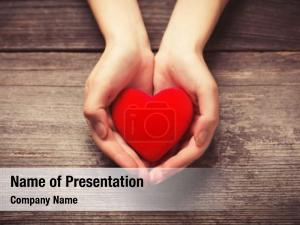 Red Heart PowerPoint Template
