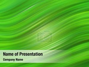 Green Abstract Stripes PowerPoint Template