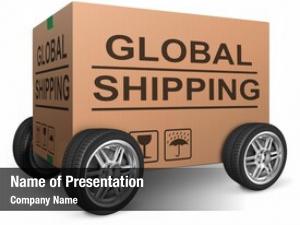 Web global shipping shop icon