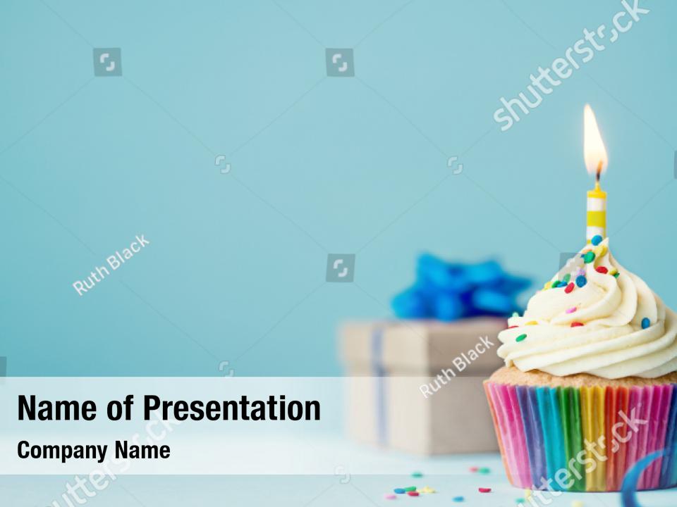 background powerpoint cupcake