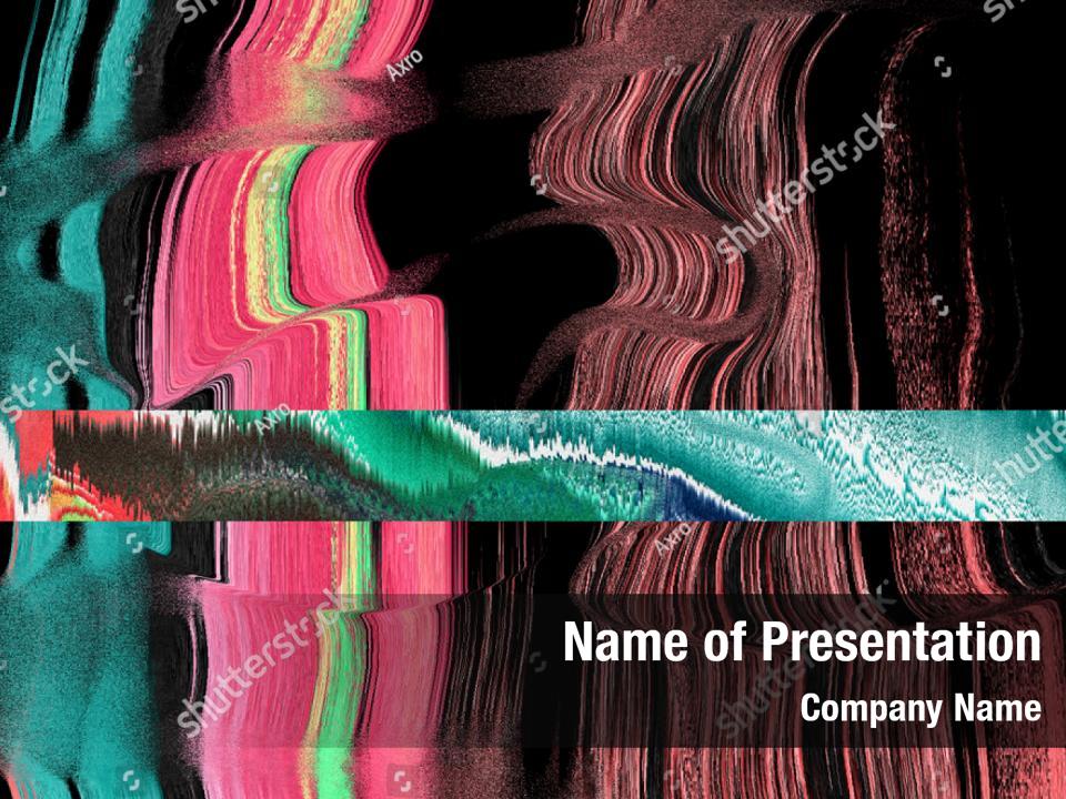 Psychedelic Abstract Psychedelic Glitched PowerPoint Template ...