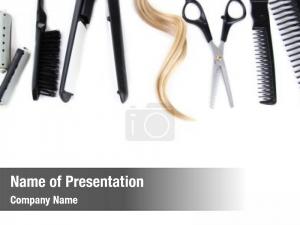 Tools professional hairdresser comb, scissors