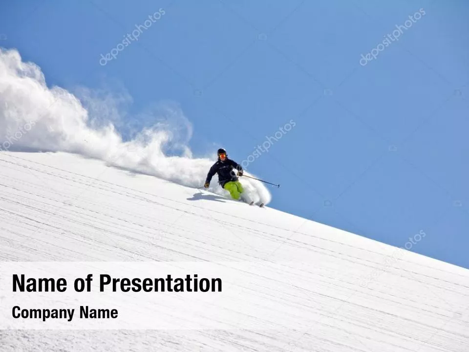 Snowboarding In Deep Snow