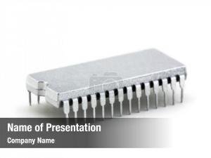 White silver microprocessor  