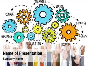 Goals team teamwork strategy vision PowerPoint Template