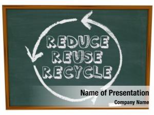 Reuse words reduce, recycle surrounded