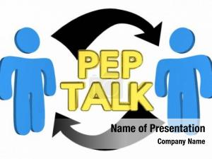 People pep talk encourage each