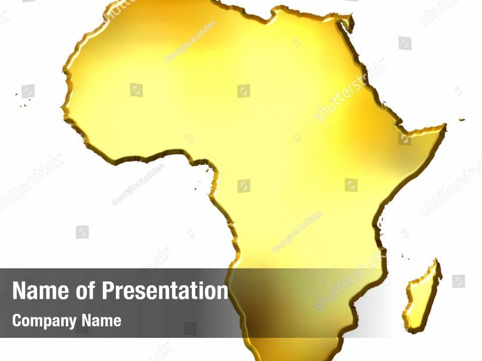 Africa Map PowerPoint Template - Africa Map PowerPoint Background