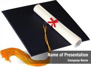 Diploma graduation cap white 