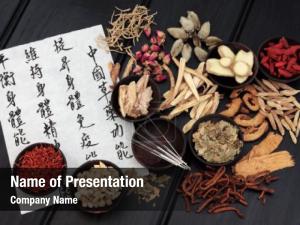 Chinese herbs PowerPoint Template