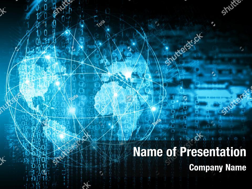 Internet powerpoint background PowerPoint Template - Internet ...