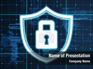 World Map Shield PowerPoint Template