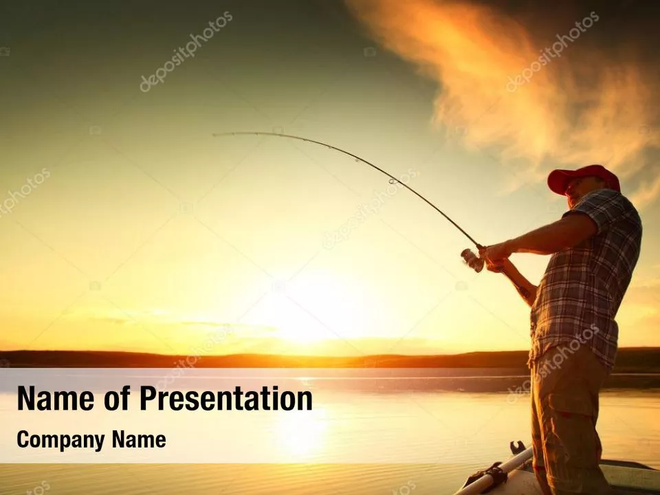Sport Fishing PowerPoint Template Sport Fishing PowerPoint Background