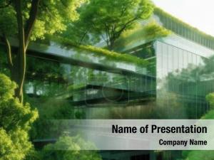 Green Downtown PowerPoint Template