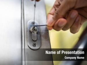 Locked House PowerPoint Template