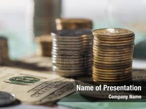 Golden Dollars PowerPoint Template