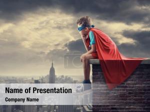 Superhero Boy PowerPoint Template