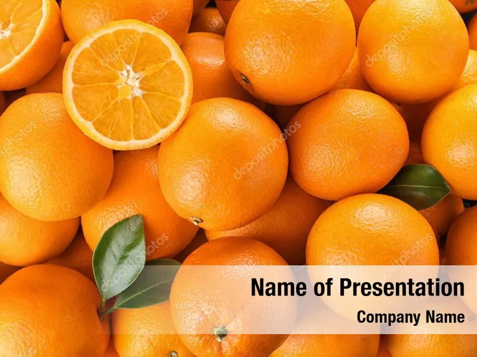 Summer Background with Oranges