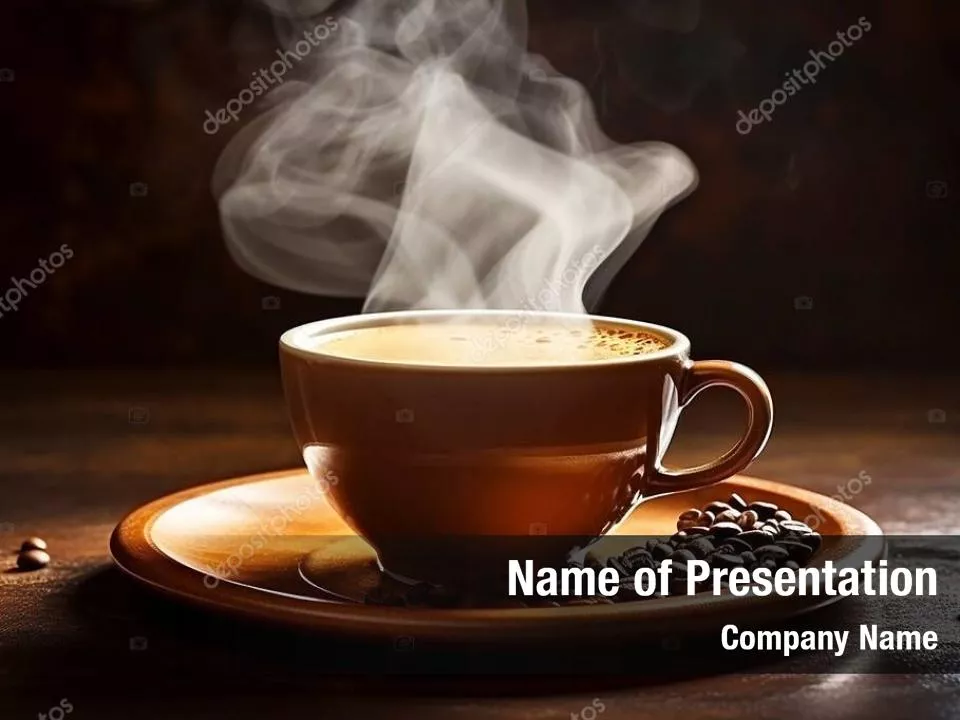 Cup of Coffee with Hot Steam