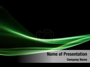 Green Abstract Wave PowerPoint Template