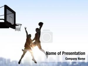 Throw Basketball PowerPoint Template