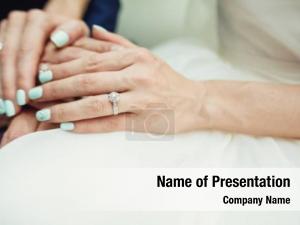 Closeup Photo of Hands on Wedding Ceremony PowerPoint Template
