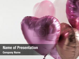 Heart Balloons PowerPoint Template