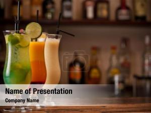 Three Tropical Cocktails