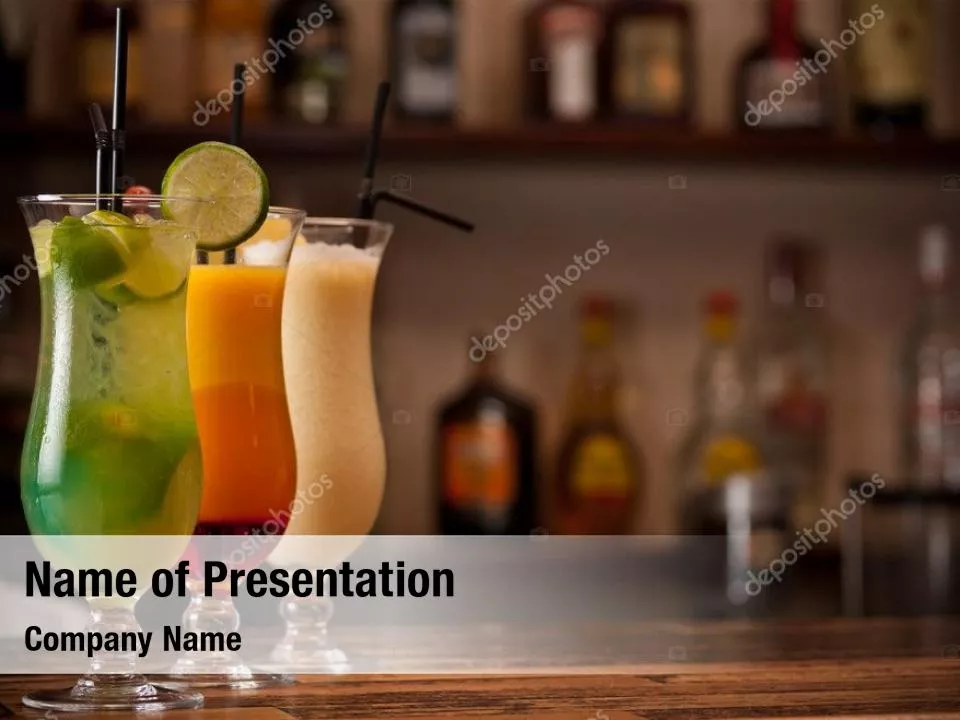 Three Tropical Cocktails