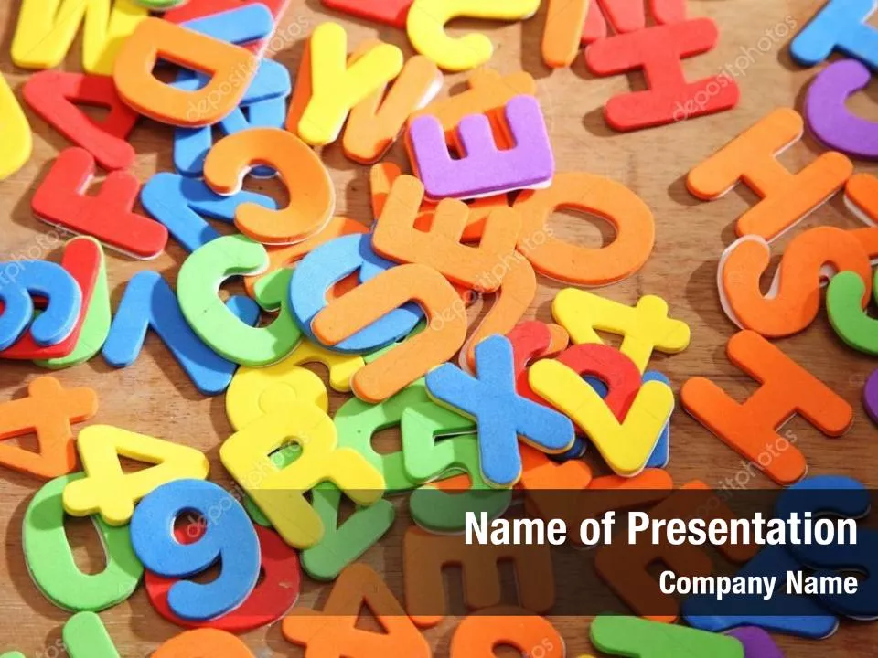 Scattered Alphabet Letters