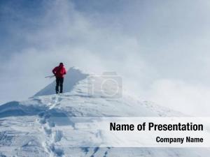 Mountain Climber PowerPoint Template
