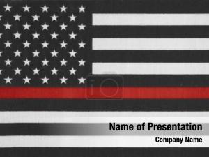 Thin Red Line USA Flag