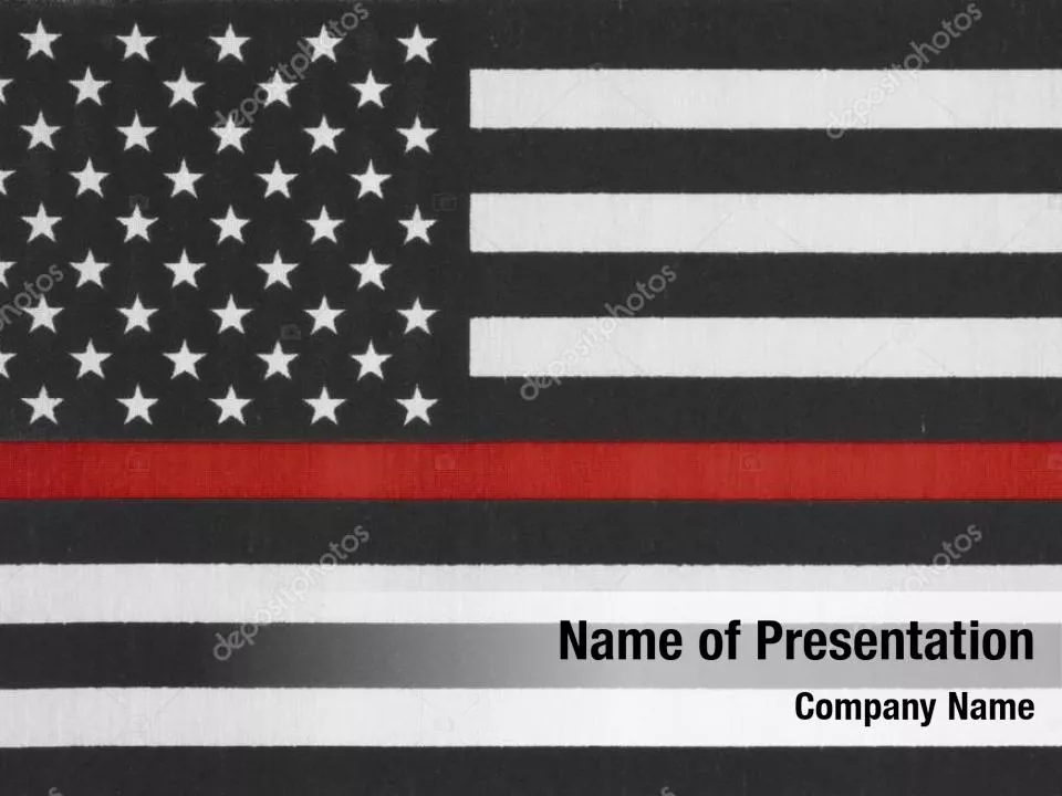 Thin Red Line USA Flag