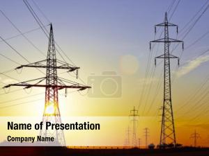 Power Lines PowerPoint Template